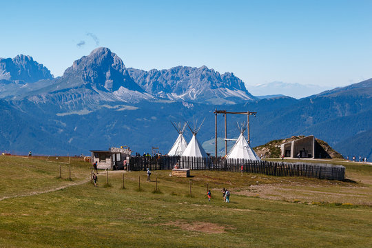 Blick &uuml;ber den Kronplatz in S&uuml;dtirol