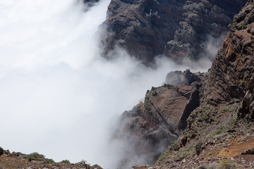 the volcano in la palma island