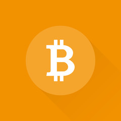 Bitcoin. Crypto currency concept. Digital currency. Vector illustration, flat design