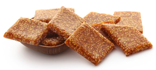 Sesame caramel candy