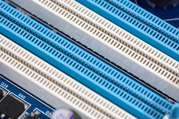 RAM memory slot on motherboard