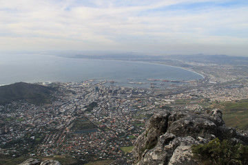 Cape Town viewed from Table Mountain