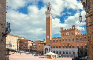 Piazza del Campo in Siena.Tuscany, Italy