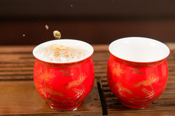 Chinese tea ceremony, Puer tea in assortment