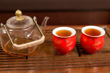 Chinese tea ceremony, Puer tea in assortment