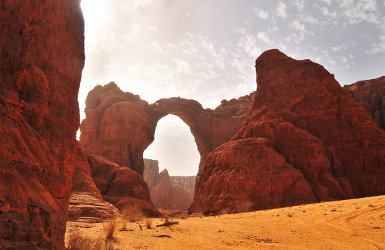 Arch Of Aloba In  Desert Of Ennedi, Chad
