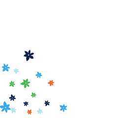 Festive Background with Colorful  flowers. Feminine Pattern for Postcard, Print, Banner or Poster. Small Pretty  flowers For Party Decoration, Wedding, Birthday or Anniversary Invitation. 