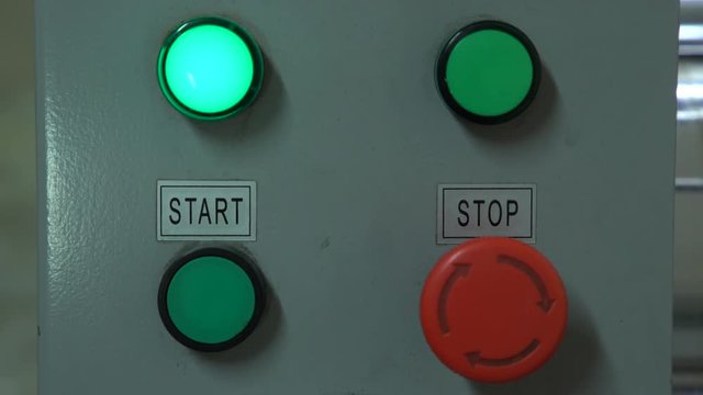 The panel with buttons start and stop