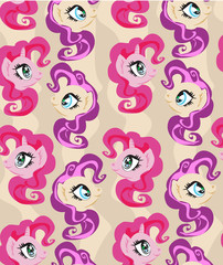 Cute seamless pattern with unicorns © diavolessa