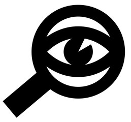 Spying eye icon