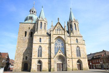 The historic Saint Victor Church in Damme, Lower Saxony, Germany
