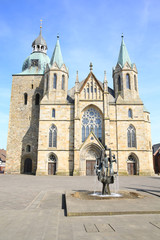 Fototapeta na wymiar The historic Saint Victor Church in Damme, Lower Saxony, Germany