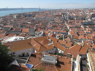 Fototapeta na wymiar Lisbonne Rooftop
