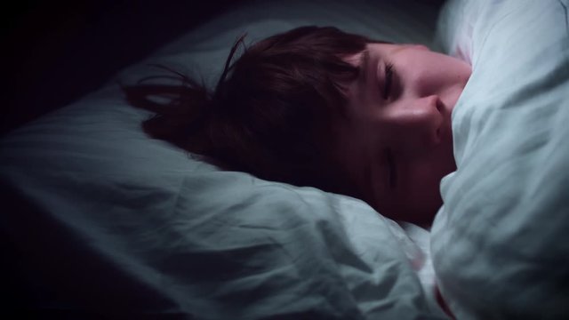 4k Child Sleeping and Wakes Up Smiling