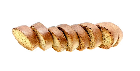 Sweet croutons on a white background