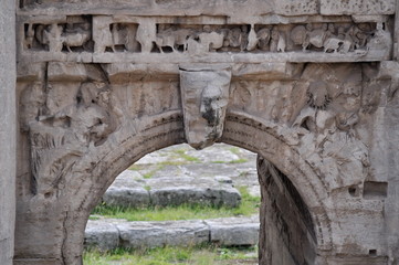 Arch of Septimius Severus at the Roman Forum, Rome, Italy