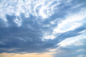 Fototapeta premium Beautiful clouds during sunset
