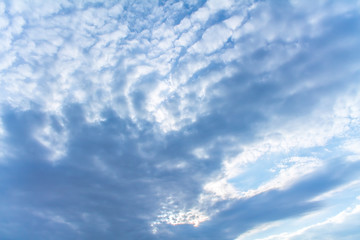 Beautiful clouds during sunset