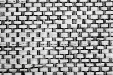 Textile grunge texture in black and white background.