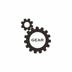 gear logo design for system and engine
