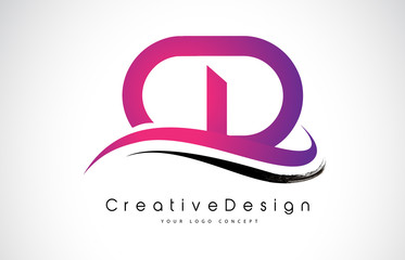 CD C D Letter Logo Design. Creative Icon Modern Letters Vector Logo.