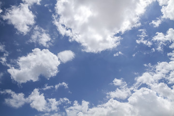 Blue sky with cloud closeup