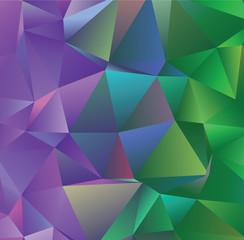 Abstract low poly background, geometry triangle, mosaic  color background