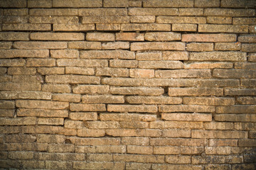 Brick patterned on the surface