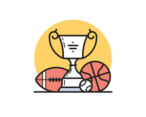 Trophy vector illustration