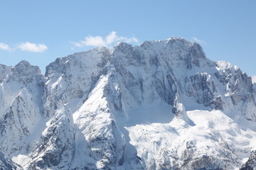 Fototapeta na wymiar great high mountains with snow