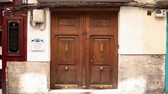 The unique Doors of Valencia Spain, stop motion animation.