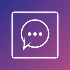 message logo or icon design for application and communication
