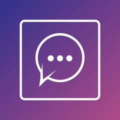 message logo or icon design for application and communication