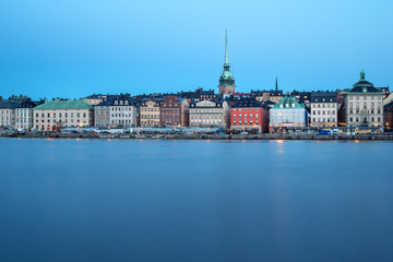 Fototapeta na wymiar View on the Gamla Stan in Stockholm, Sweden.
