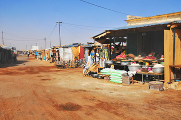 Faya - the largest city in northern Chad - obrazy, fototapety, plakaty