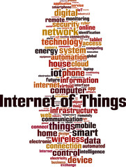 Obraz premium Internet of Things word cloud