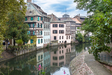 Fototapeta na wymiar La Petite France in Strasbourg, Alsace, France