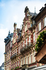 old Town buildings in Aachen, Germany