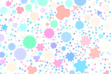 Abstract colored star shape pattern. Style, decoration, web & design.