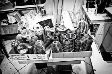 Cotone in bianco e nero