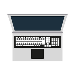 Laptop computer technology vector illustration graphic design
