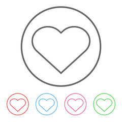 LIKE BUTTON outline. Vector icon.