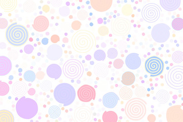 Abstract colored twirl circle line, path or  shape pattern. Details, background, surface & bubbles.