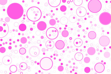 Abstract colored circles, bubbles, sphere or ellipses shape pattern. Canvas, texture, messy & round.