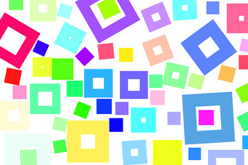Abstract colored square, rectangle shape pattern. Details, creative, cover & repeat.