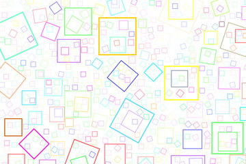 Abstract colored square, rectangle shape pattern. Wallpaper, background, creative & drawing.