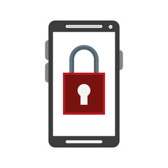 Smartphone locked symbol vector illustration graphic design