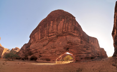 Grande Trouée de Terkeï  - formation on Sahara desert in Ennedi region, Tchad
 - obrazy, fototapety, plakaty