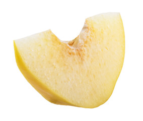 Fresh yellow quince isolated on white background. Clipping path