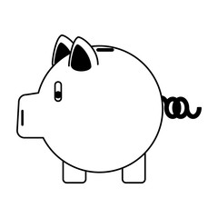 Piggy money saving symbol vector illustration graphic design